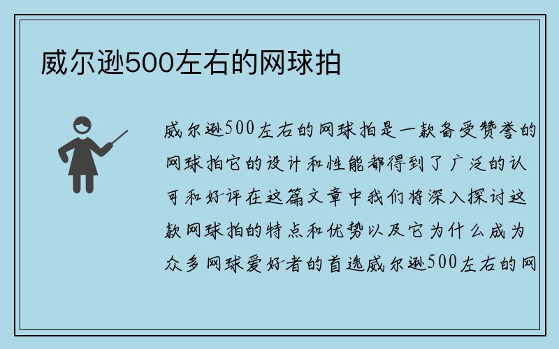 威尔逊500左右的网球拍