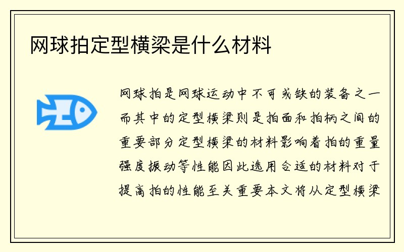 网球拍定型横梁是什么材料