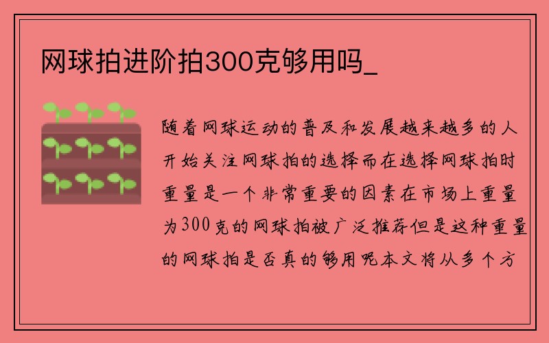 网球拍进阶拍300克够用吗_