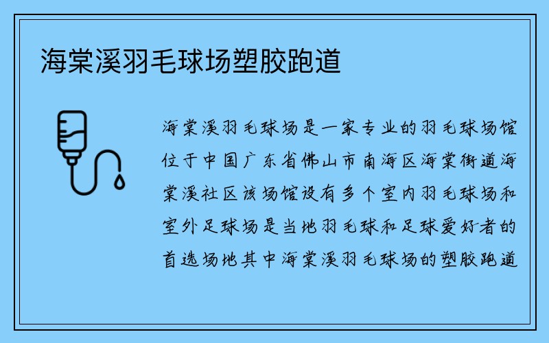 海棠溪羽毛球场塑胶跑道